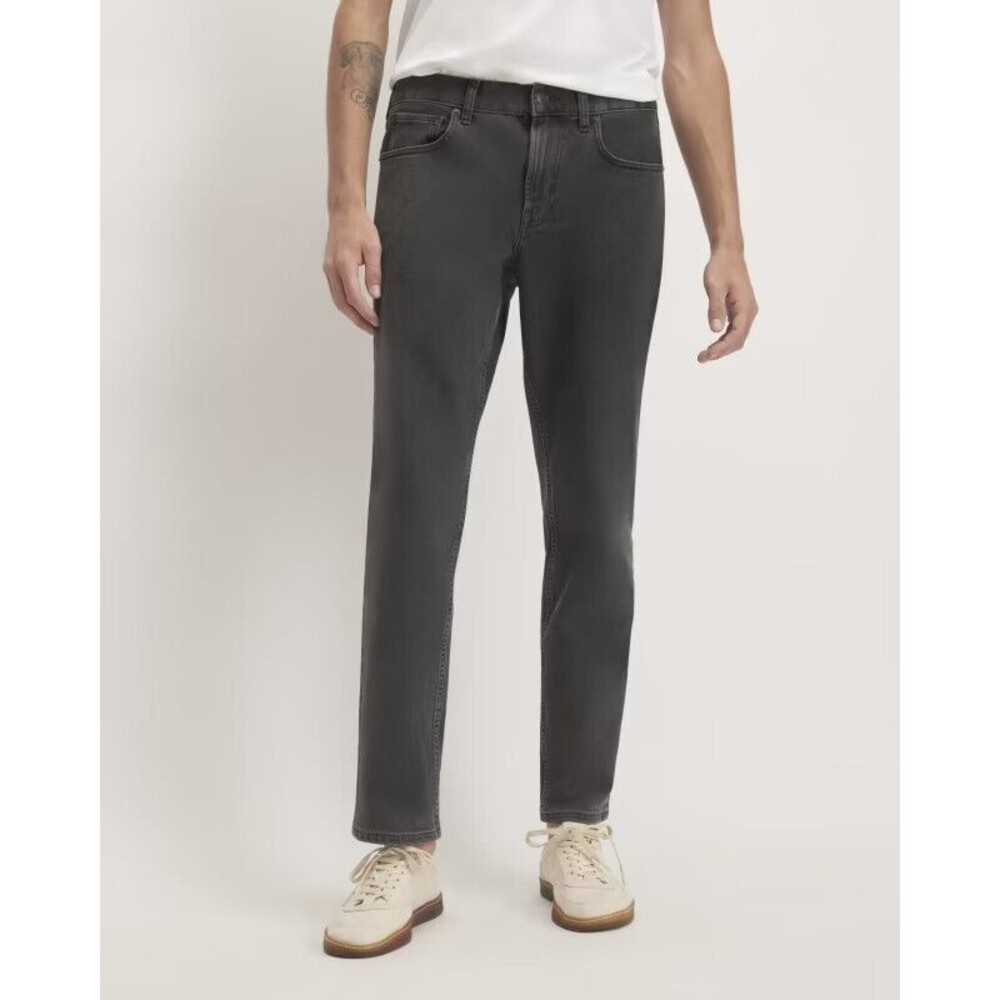 Everlane Uniform Men's The Athletic 4-Way Stretch Organic Jeans Black 31x30 New!